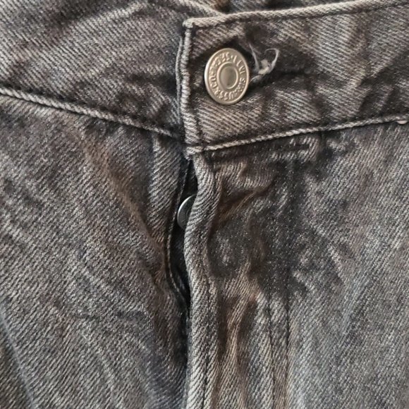 LEVI'S  501 Black Gray Stonewash Jeans 36x34 - Picture 5 of 10